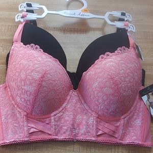 French Affair push up bras set 2 pieces, size 36B, new with tag